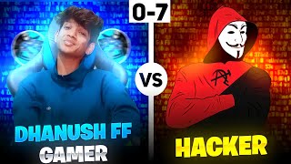 🥵💥 Dhanush FF Gamer VS 😡Pilla-Hacker 0-7 ⚡ Lo Odipoyada ?? Free Fire in Telugu | Dhanush FF Gamer | screenshot 5