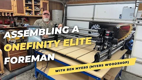 Onefinity Elite Foreman CNC Assembly with QCW Waste Board
