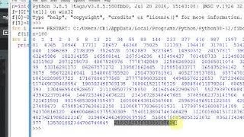 [Lập trình Python] Liệt kê dãy Fibonaci