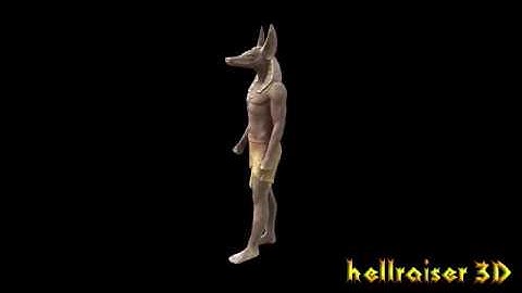 Egyptian Statue Anubis - PBR - Textured
