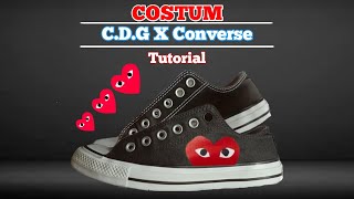 cdg converse diy