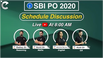 How to prepare for SBI PO in 30 days? Live Class Schedule Discussion | SBI PO 2020 | LIVE🔴