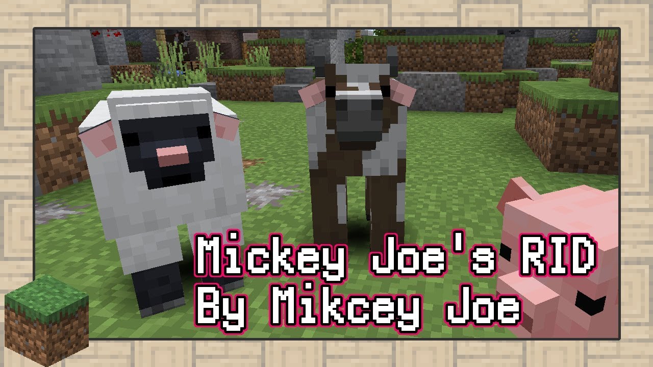 Minecraft バニラそのままの立体感 Mickey Joe S Rid リソースパック紹介 Youtube