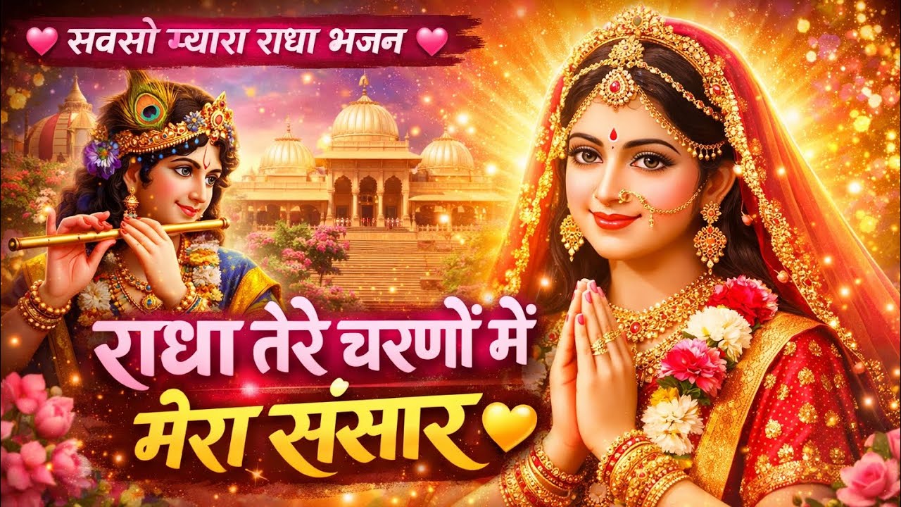 राधा तेरे चरणों में मेरा संसार | बहुत ही मधुर राधा भजन | 2026 New Bhajan #vairalvideo #vairalbhajan 