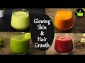 4 healthy juices for glowing skin  hair growth  drink for healthy hair skin  nails morning juice