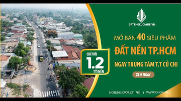 Khu Dân Cư Tân An Hội 387 | Sở Hữu Đất Tp.HCM Chỉ Với 1,2 Tỷ/Nền