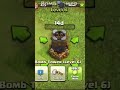 Level 1 to 8 (th14) Bomb Tower in COC #shorts