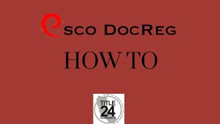 EscoDocReg How to Upload NRCC as a Responsible Person