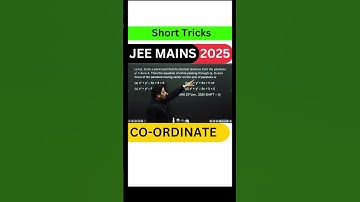 IIT JEE Mains 2025 | CO-ORDINATE | Solution by Jitendra Mishra Sir | Legend in NIMCET CUET MCA Ent.