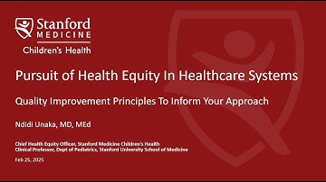 Health Equity in Healthcare Systems: Quality Improvement Principles to Inform Your Approach.