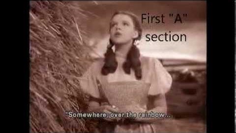 Somewhere Over the Rainbow - Musical Form