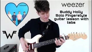 Weezer - Buddy Holly Fingerstyle guitar   TAB