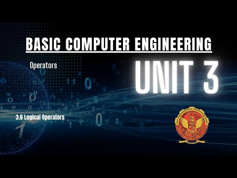 3.6 Logical Operators | Unit 3 | BT-2005 | C Programming | BASIC COMPUTER ENGINEERING | RGPV