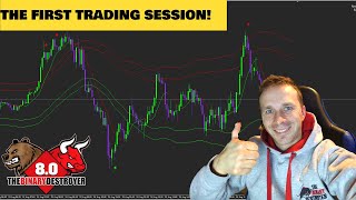 FIRST TRADING SESSION WITH THE NEW BINARY DESTROYER 8.0!!!