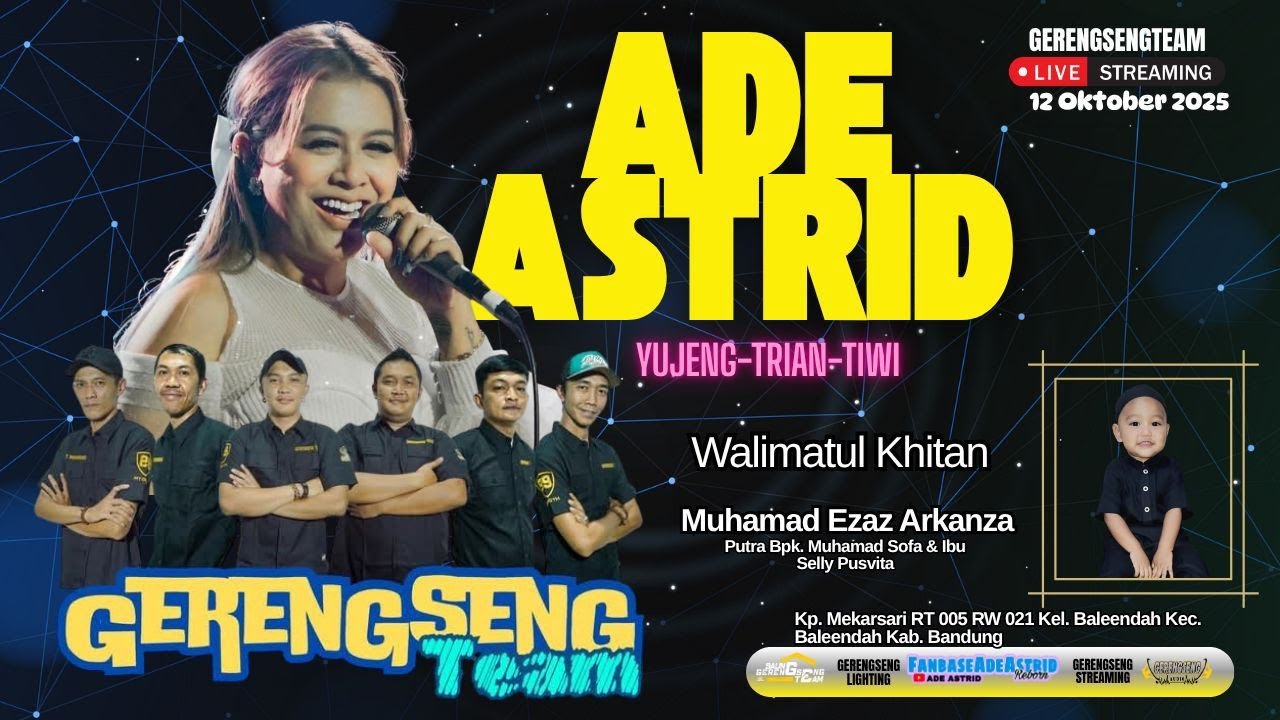 SESAL || LIVE ADE ASTRID X GERENGSENG TEAM LOKASI MEKAR SARI BALEENDAH