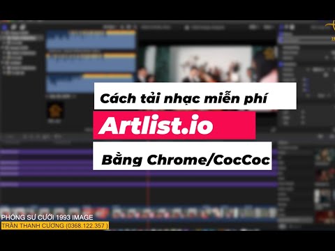 Cách tải nhạc miễn phí từ trang Artlist.io