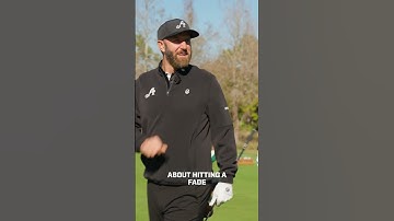 Dustin Johnson teaches Phil Mickelson how to hit a fade.