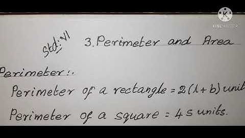 Std 6thTN (Samacheer)TERM3  Chapter3 Perimeter & Area Exercise 3.1