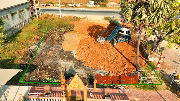 Update To Nearly Completed Filling Pond Project By Komatsu D20p And 5t Dump Trucks Team,