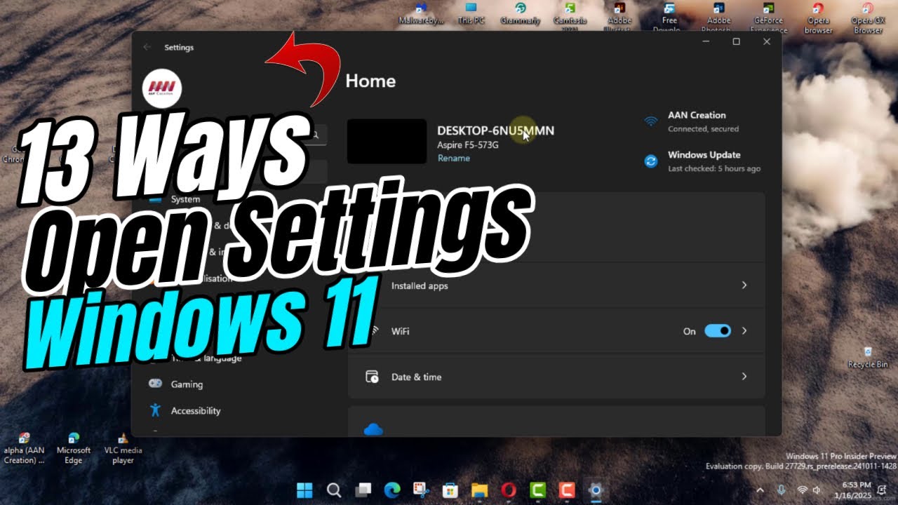 13 Ways to Open Settings on Windows 11 - YouTube
