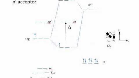 TS Metal-Ligand MOs pi donation pi acceptor
