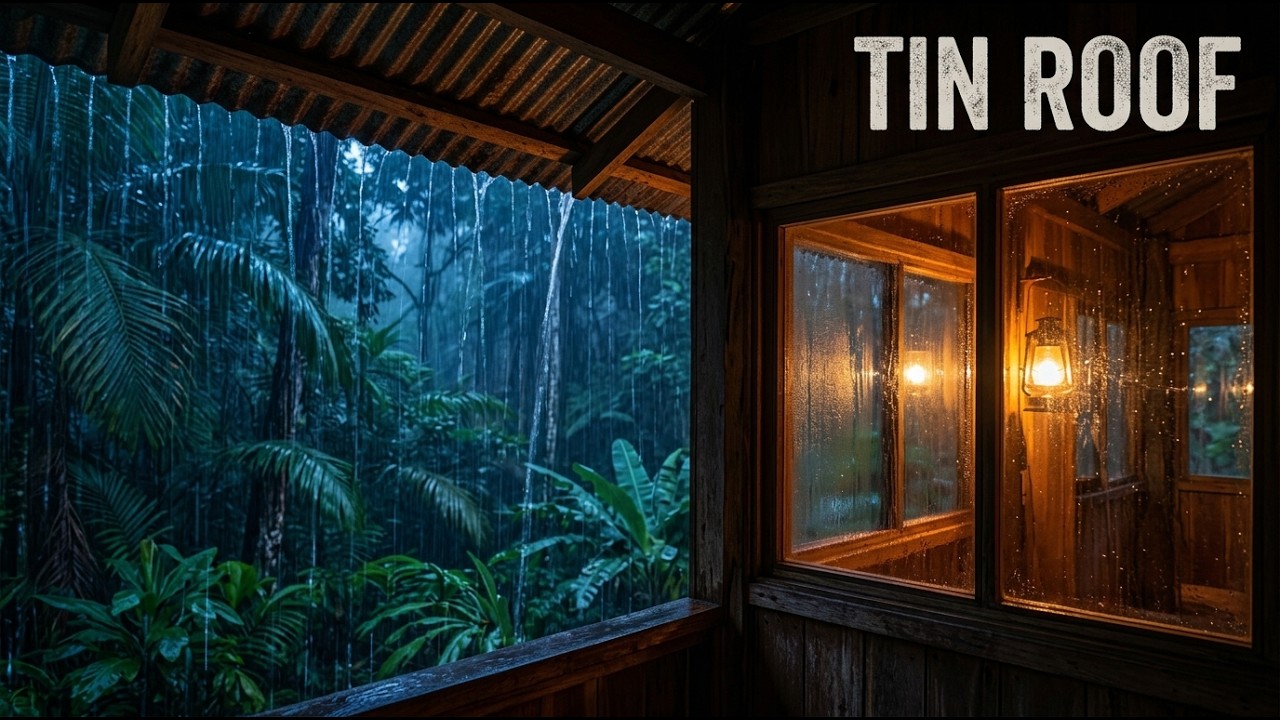 Amazon Rainforest Night Sounds for Deep Sleep | Jungle Cabin: Night Heavy Rain adlı videoyu YouTube'da izle Amazon Rainforest Night Sounds for Deep Sleep | Jungle Cabin: Night Heavy Rain adlı videoyu YouTube'da izle