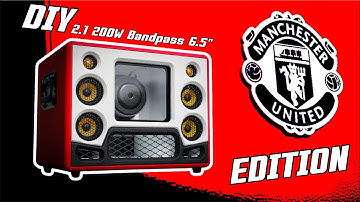 DIY Bluetooth speaker 2.1 Bandpass 6.5“ MANCHESTER UNITED EDITION ❤️แมนยูโว้ย