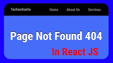 Create a Custom 404 Page in React JS | Page Not Found Tutorial for Beginners #reactjs