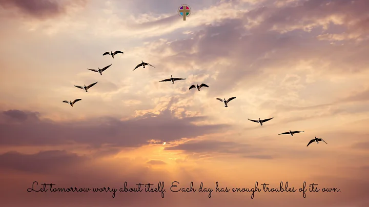 "Take the trouble of the day as it comes" with Ani...