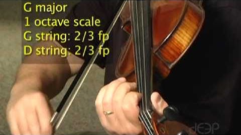 One Octave Major Scale on Viola