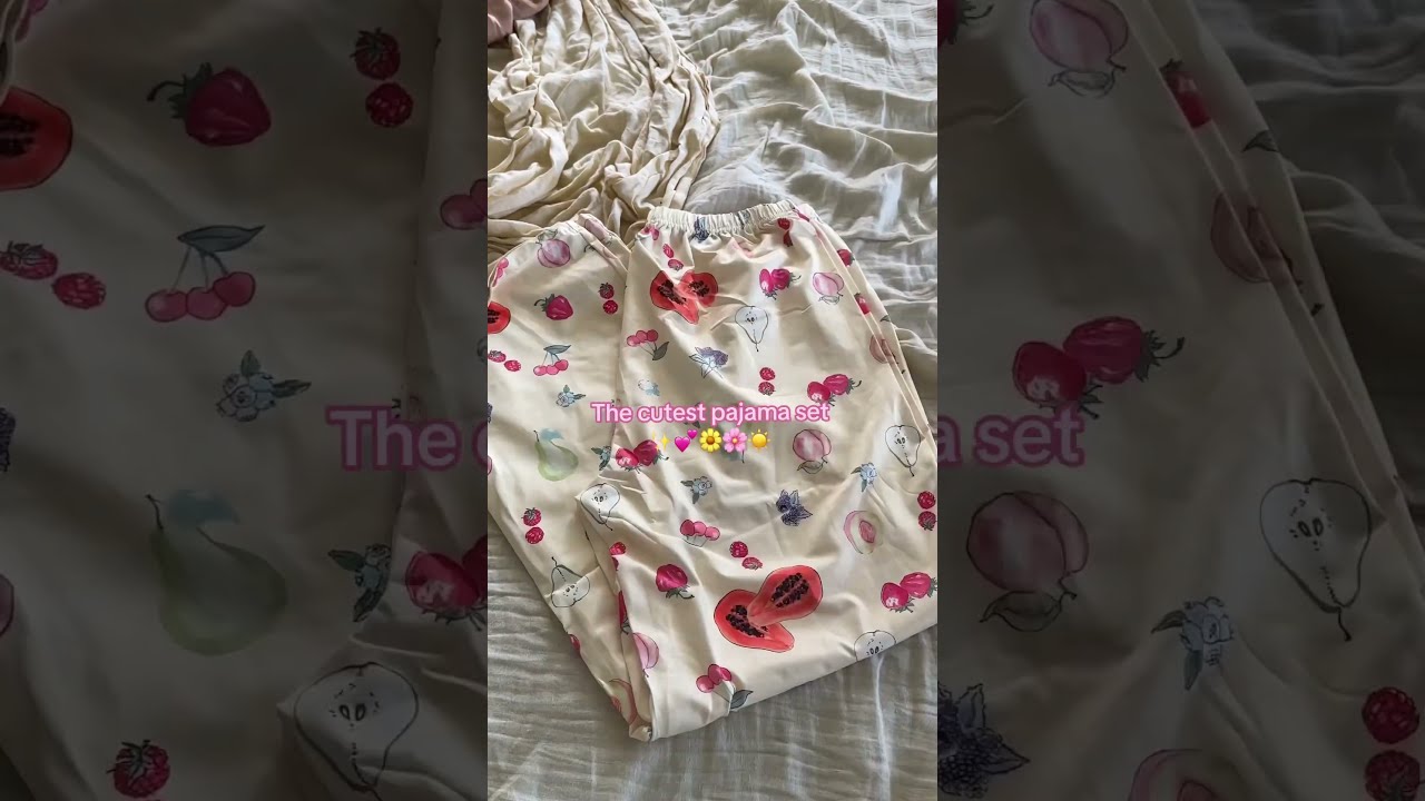 The Cutest Pajama Set Pajamas Fruitpajamas