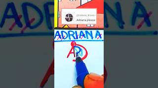 ADRIANA  Name Logo Design #logodesign #nameart #brand #trending #viral #shorts Resimi