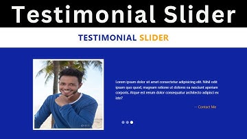 How to Create a Testimonial Slider with HTML, CSS, and Bootstrap