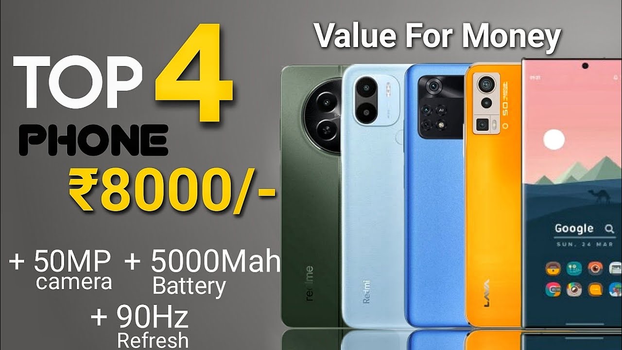 8GB+256GB RAM⚡4 Best Smartphone Under 8000 in India l Under 8000 Best ...