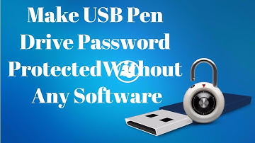 How to Lock USB Flash Drive with Password Protect without any Softwear Free & Easy