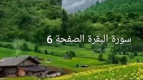 سورة البقرة الصفحة 6 مع مؤشر القلم