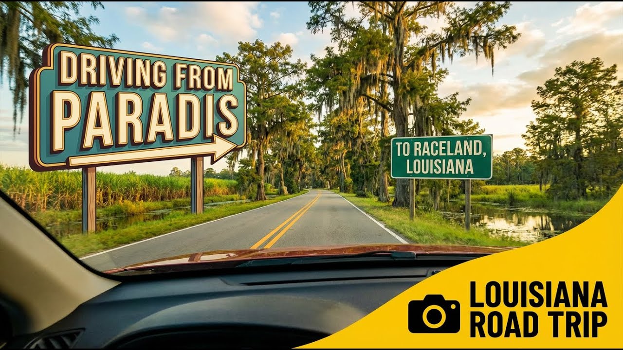 Driving from Paradis to Raceland, Louisiana YouTube