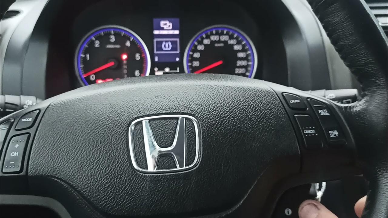 Сброс ошибки датчика давления в шинах Honda CR-V 3/ Reset Tire Pressure Sensor E