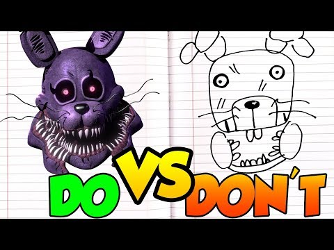 dos-&-don'ts-drawing-five-nights-at-freddy's-twisted-bonnie-in-1-minute-challenge!