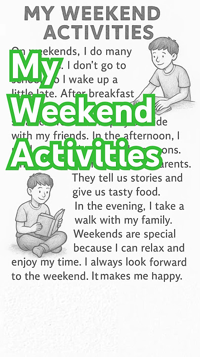 Easy English Story: My Weekend Activities  #english #englishmerl #englishreading
