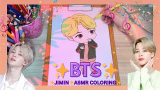 Bts Jimin Coloring Relaxing & Satisfying Coloring Art K-Pop Fanart