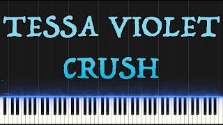 Video thumbnail of "Tessa Violet - Crush (Piano Tutorial Synthesia)"