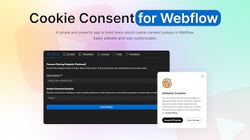 How to add cookie consent popup - Webflow