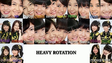 JKT48 Heavy Rotation (Color Coded Lyrics)