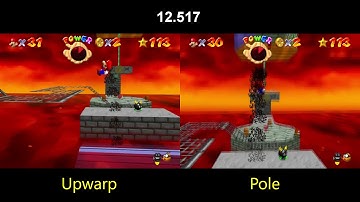 BitFS 1x without Red Coins: Upwarp vs Pole [FIXED AUDIO]