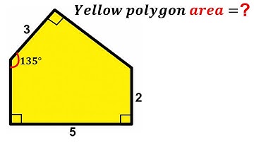 Can you find area of the Yellow shaded Polygon? | (Math Olympiad) | #math #maths | #geometry