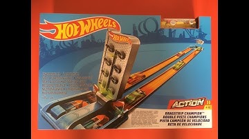 Hot Wheels Dragstrip Champion track set unboxing