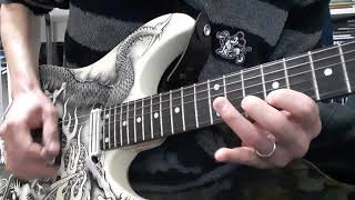 Storming The Gates Of Hell/Riot   guitar solo cover