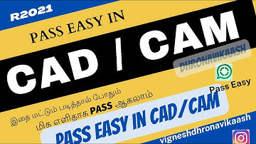 Pass Easy in CAD / CAM | R2021 | Anna University | Autonomous | DHRONAVIKASH