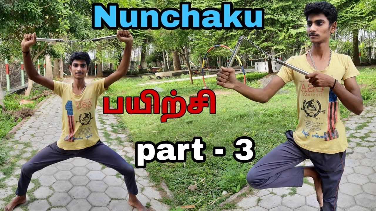 Nunchaku Training in Tamil part 3 Karate Tamizhan YouTube